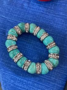 Photo of a turguoise color bracelet